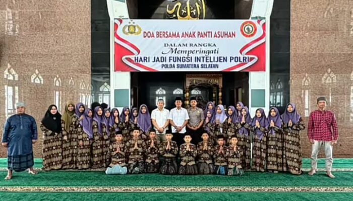 Peringati Hari Jadi Fungsi Intelijen Polri, Ditintelkam Polda Sumsel Santuni Anak Panti Asuhan