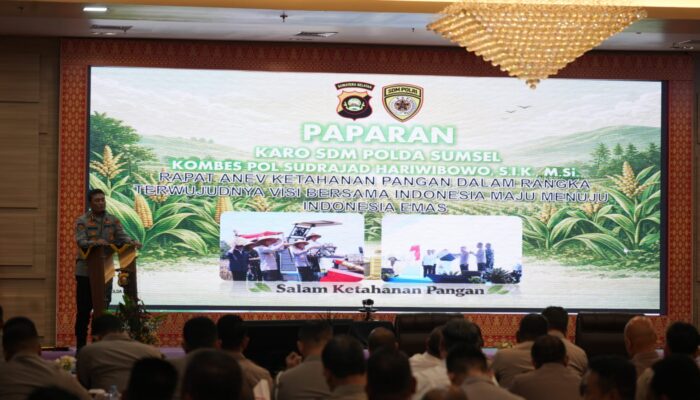 Kawal Pembangunan dan Ekonomi, Polda Sumsel Jabarkan Commander Wish dalam Rapim TA 2026
