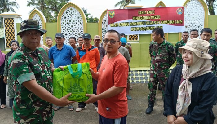 Pangdam II/Sriwijaya, Mayjen TNI Ujang Darwis, M.D.A., Instruksikan Seluruh Satuan di Kodam II/Sriwijaya Melaksanakan Aksi Nyata Kepedulian Tempat Ibadah