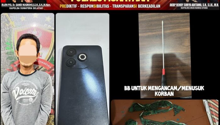 Respons Cepat Polda Sumsel Ringkus Komplotan Pencuri Berpaku Obeng di Musi Rawas Utara