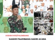 Kasdim 0418/Palembang Hadiri Pembacaan Maulid Al-Barzanji dan Rateb Saman di Musholah Assegaf Plaju