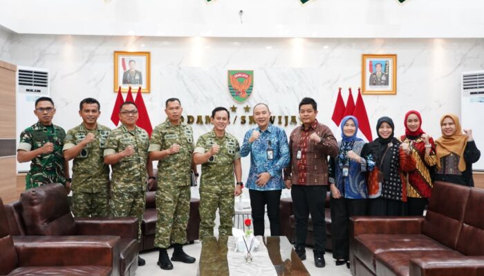 Tingkatkan Validitas Data Statistik, Pangdam II/Sriwijaya Terima Audiensi BPS Sumsel