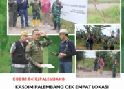Kasdim 0418/Palembang Survey Empat Titik Lahan Hibah untuk KDKMP, Tegaskan Komitmen Dukung Ekonomi Rakyat