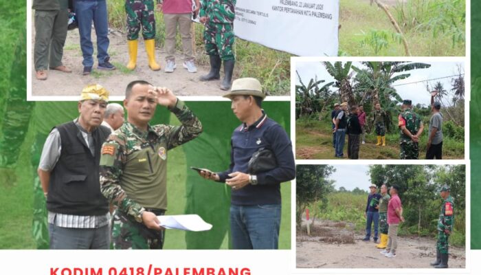 Kasdim 0418/Palembang Survey Empat Titik Lahan Hibah untuk KDKMP, Tegaskan Komitmen Dukung Ekonomi Rakyat