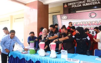 Komitmen Perang Narkoba Nasional, Polda Sumsel Musnahkan 4,1 Kg Sabu dan Ratusan Ekstasi