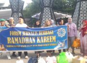 Berbagi Berkah Ramadan, Forum Jurnalis Berbagi Tebar 200 Paket Takjil di Kawasan Monumen Perjuangan Rakyat