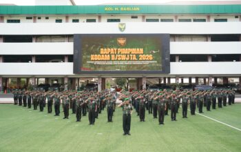 Pimpin Rapim Kodam II/Sriwijaya TA 2026, Pangdam : “Kekuatan Pertahanan Tak Lepas Dari Peran Serta Rakyat