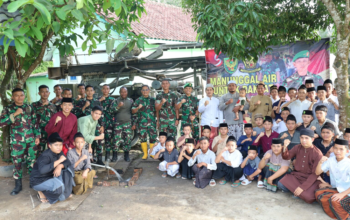 TNI Manunggal Air, Sumur Bor di Ponpes Darussalam Prabumulih Rampung 100 Persen