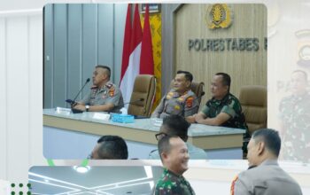 Kasdim 0418/Palembang Hadiri Zoom Meeting Rakor Linsek Ops Ketupat 2026 di Mapolresta Palembang