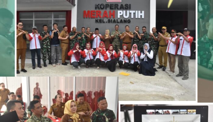 Dandim 0418/Palembang Ikuti Evaluasi KDKMP Bersama*Wapang TNI Secara Vidcom