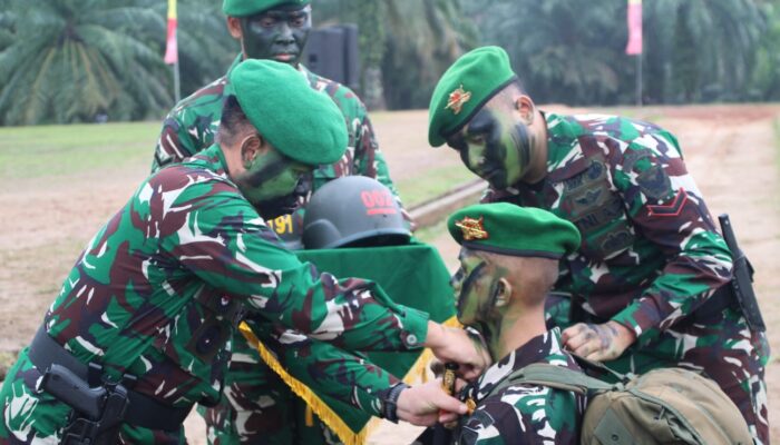 Yudha Wastu Pramuka : Tradisi Pembaretan Prajurit Infanteri Rindam II/Sriwijaya Tahun 2026