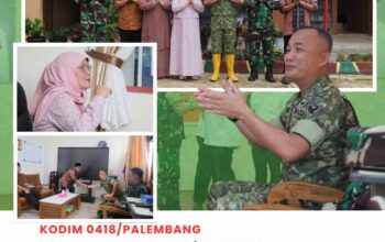 Kasdim 0418/Palembang Koordinasi dengan Kepala SMPN 60 Bahas Lokasi Pembangunan KDKMP di Kelurahan Sukamulya