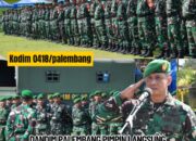 Dandim 0418/Palembang Pimpin Apel Gelar Pasukan Siaga 1