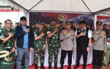 Sinergi Jaga Kamtibmas, Kasrem 044/Gapo Hadiri Apel Ojol dan Buruh Bersama Kapolri di Palembang