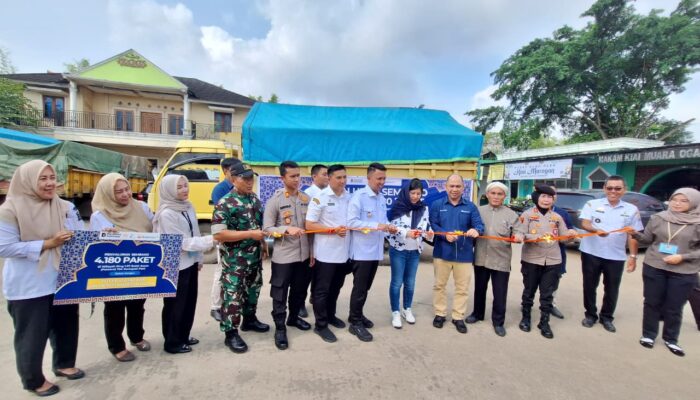 Sambut Ramadhan 1447 H, PT Bukit Asam Tbk Salurkan Ribuan Sembako di Dermaga Kertapati
