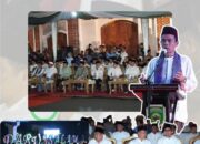 Kasdim 0418/Palembang Hadiri Peresmian Tugu Air Mancur Palembang Darussalam Bersama Forkopimda