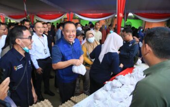 Wagub Cik Ujang Pimpin Operasi Pasar Murah Pemprov Sumsel, Perkuat Pengendalian Inflasi