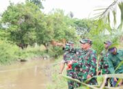 Kodim 0418/Palembang Survey Tiga Lokasi Strategis Pembangunan Jembatan di Gandus