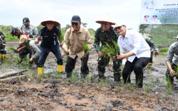 Tanam Padi Serentak di Lahan CSR, Danrem 044/Gapo : Langkah Nyata Dalam Mendukung Program Ketahanan Pangan Nasional