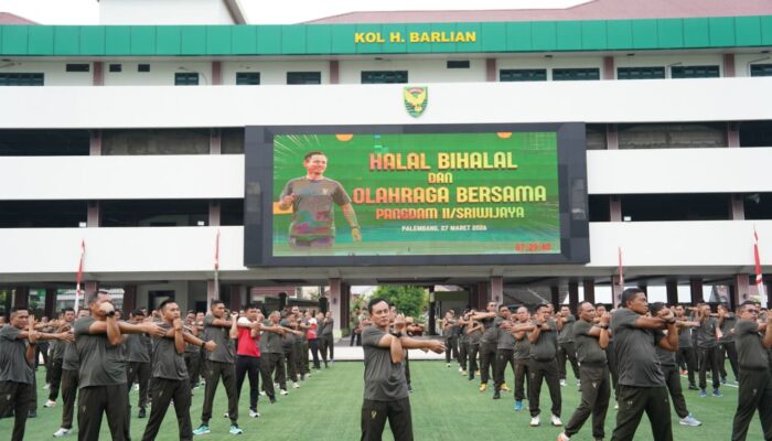 Momentum Halal Bihalal, Pangdam II/Sriwijaya Tegaskan Komitmen Profesionalisme dan Disiplin Prajurit
