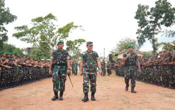 Pangdam II/Sriwijaya Tinjau Kesiapan Prajurit Yonif TP 950/Ksatria Betuah di Banyuasin