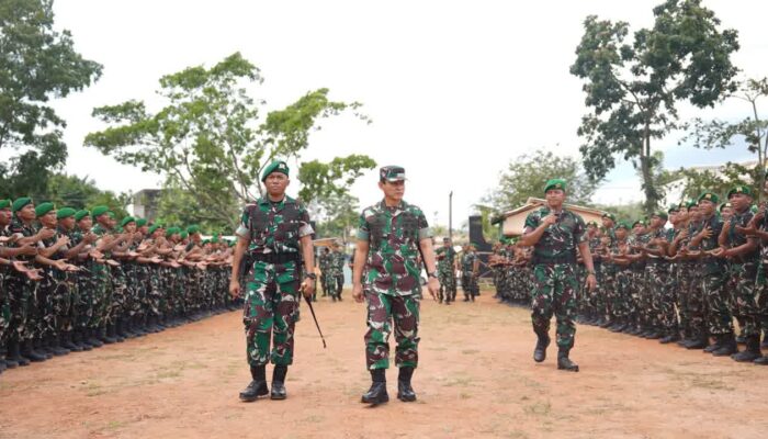 Pangdam II/Sriwijaya Tinjau Kesiapan Prajurit Yonif TP 950/Ksatria Betuah di Banyuasin