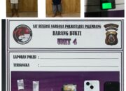 Polrestabes Palembang Ringkus Dua Pengedar Sabu di Kertapati, Amankan Barang Bukti 2,07 Gram