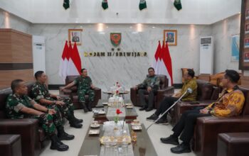Perkuat Sinergi dan Kolaborasi, Pangdam II/Swj Terima Audiensi Pimpinan BRI Palembang