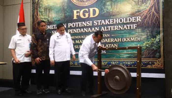 Sekda Sumsel Edward Candra Buka FGD Mangrove, Tekankan Peran Strategis dan Kolaborasi Multipihak