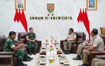 Perkuat Sinergitas, Pangdam II/Sriwijaya Terima Audiensi Kakanwil ATR/BPN Provinsi Sumsel