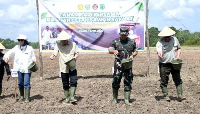 Danrem 044/Gapo ; Tanam Padi adalah Tanam Harapan untuk Kedaulatan Pangan