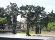 Dandim 0418/Palembang Tekankan Disiplin Saat Pimpin Upacara Bendera Mingguan di Makodim Sekojo