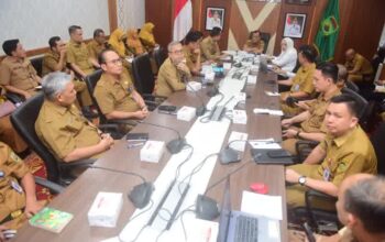 Sekda Sumsel Edward Candra Pimpin Rapat Persiapan Kunker Menko Polkam di Sumsel