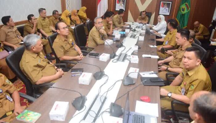 Sekda Sumsel Edward Candra Pimpin Rapat Persiapan Kunker Menko Polkam di Sumsel