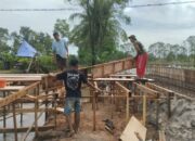 Jembatan Garuda Sei Putat Mulai pemasangan Besi penyanggah , Harapan Warga Akhirnya Jadi Nyata