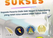 Sebanyak 13 Siswa SMKN 6 Palembang Lolos SNBP 2026, Siap Harumkan Nama Sekolah