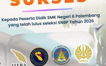 Sebanyak 13 Siswa SMKN 6 Palembang Lolos SNBP 2026, Siap Harumkan Nama Sekolah