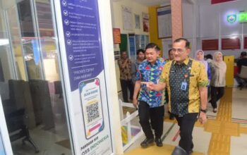 Sekda Sumsel Edward Candra Pastikan Layanan Tetap Optimal, Sidak Dinas PMPTSP di Hari Pertama WFH