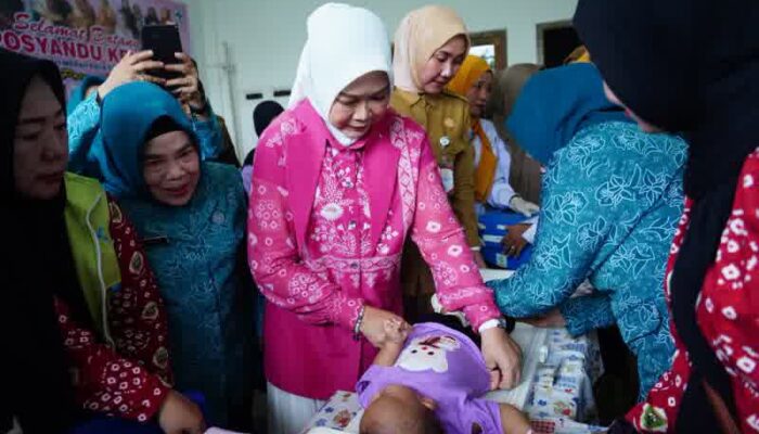 Ketua TP PKK Sumsel Feby Deru Ajak Ibu Rutin Bawa Balita ke Posyandu Demi Kesehatan dan Tumbuh Kembang Optimal