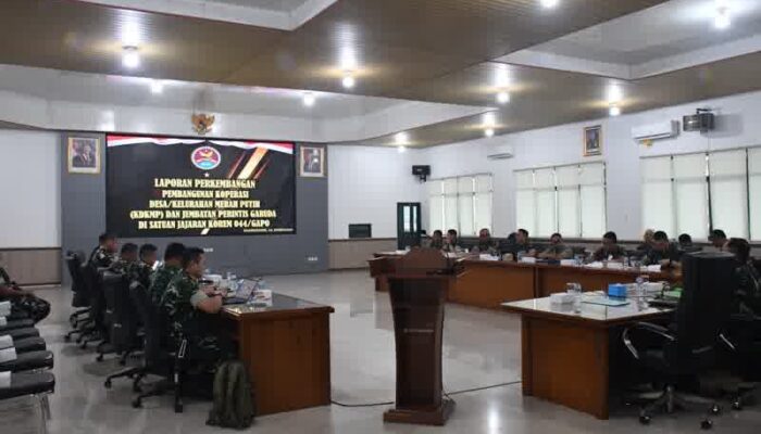 Paparan Dandim Ungkap Progres KDKMP dan Jembatan, Danrem 044/Gapo Minta Akselerasi