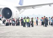 Kloter 2 Embarkasi Palembang Berangkat ke Madinah, Tiga Jemaah Tertunda