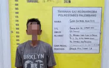 Polrestabes Palembang Gagalkan Peredaran Sabu 96,10 Gram di Alang-Alang Lebar