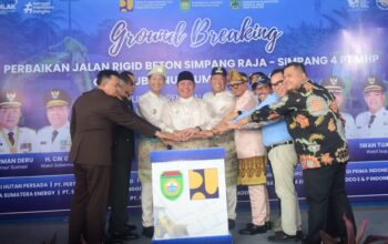 Gubernur Herman Deru Resmikan Ground Breaking Jalan Simpang Raja–Simpang 4 PT MHP di PALI