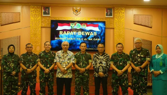 Pangdam II/Sriwijaya Pimpin Rapat Dewan Pengawas BLU Rumkit AK Gani, Tekankan Optimalisasi Layanan Kesehatan