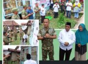 Kodim 0418/Palembang dan BAZNAS Bongkar Rumah Tidak Layak Huni di Sei Lais Kecamatan Kalidoni