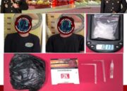 Sabu Disembunyikan dalam Kantong Plastik dan Kotak Rokok, Dua Perantara Asal Lampung Dibekuk di OKU Timur