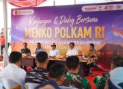 Pangdam II/Swj Dampingi Menkopolkam RI Tinjau Kampung Nelayan Merah Putih Sungsang