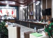 Pangdam II/Swj Hadiri Rapat Evaluasi Paparkan Capaian 281 Titik Percepatan KDKMP Bersama Wakil Panglima TNI Secara Virtual