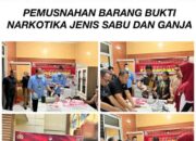 Polda Sumsel Tegaskan Integritas Penanganan Kasus Narkotika melalui Pemusnahan Barang Bukti