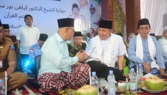 Hadiri Haul KH Nur Muhammad Iskandar dan Hj Percha Leanpuri, Gubernur Herman Deru Apresiasi Peran Ponpes An Nur